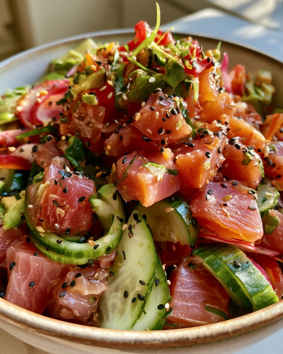 Tuna Poke Bowl with Cucumber