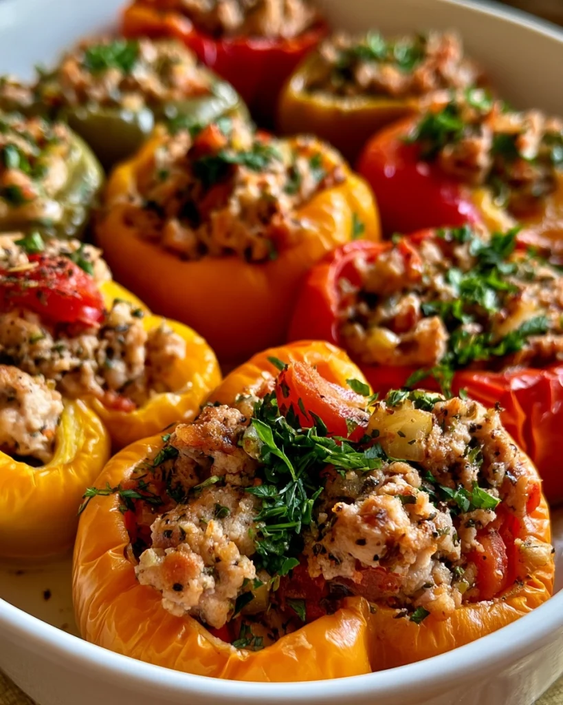 Turkey Stuffed Bell Peppers